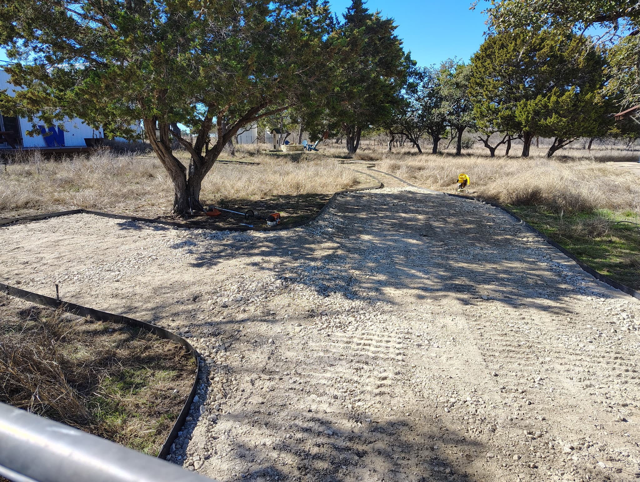 Site work and dirt moving on a Bandera County property